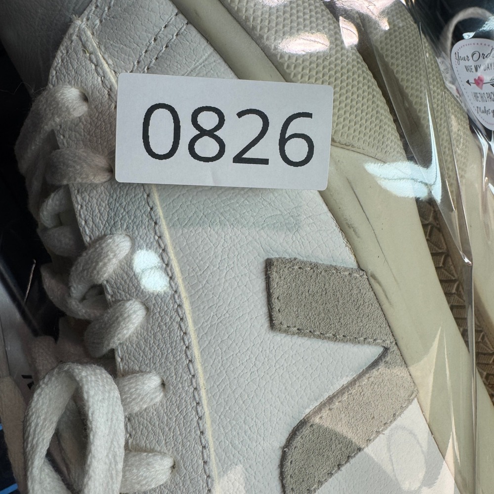 Veja Esplar Leather Sneakers White Minimalist Casual Lace Up Shoes Size 6 - Picture 15 of 15